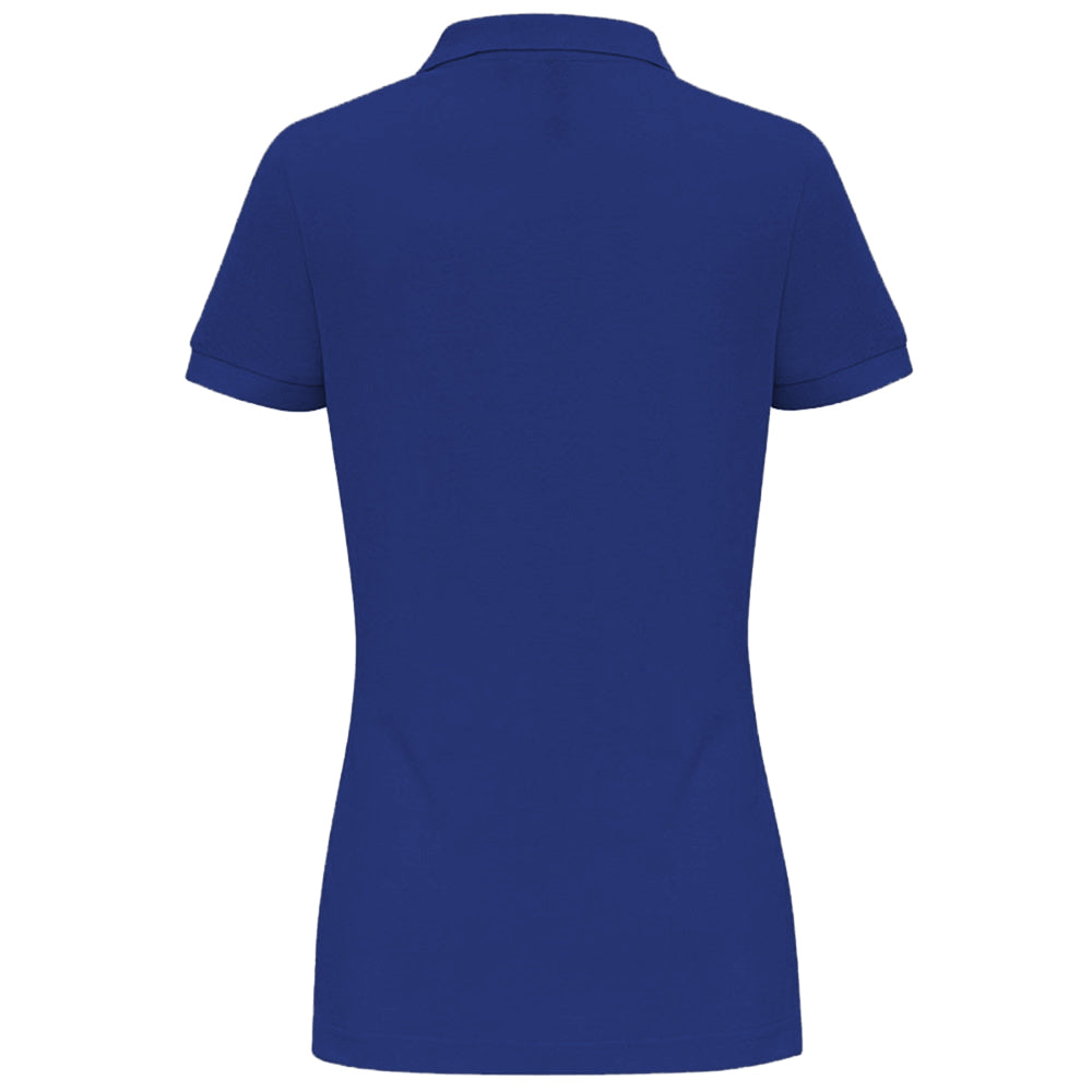 Royal - Back - Asquith & Fox Womens-Ladies Plain Short Sleeve Polo Shirt