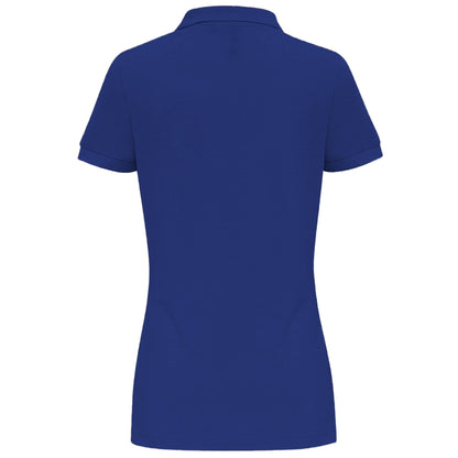 Royal - Back - Asquith & Fox Womens-Ladies Plain Short Sleeve Polo Shirt