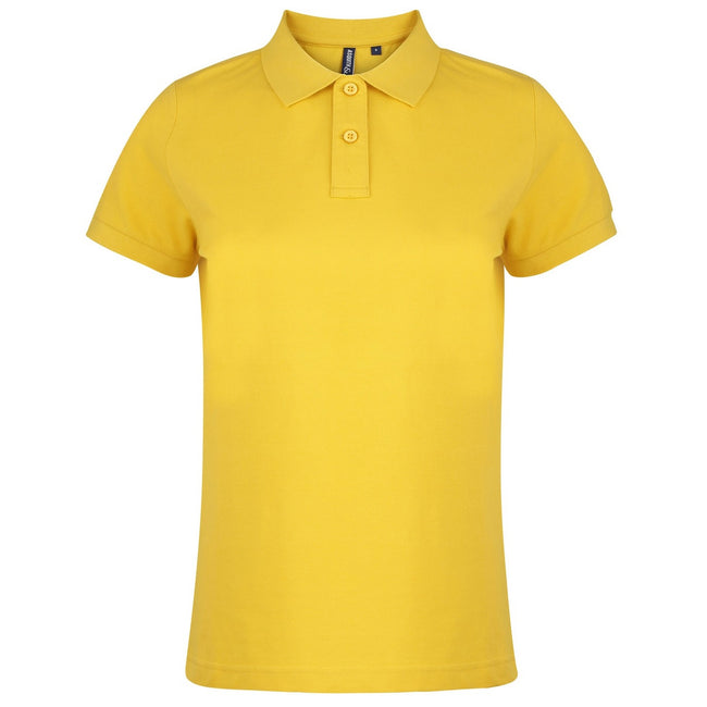Sunflower - Front - Asquith & Fox Womens-Ladies Plain Short Sleeve Polo Shirt