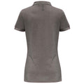 Charcoal - Back - Asquith & Fox Womens-Ladies Plain Short Sleeve Polo Shirt