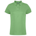 Lime - Front - Asquith & Fox Womens-Ladies Plain Short Sleeve Polo Shirt