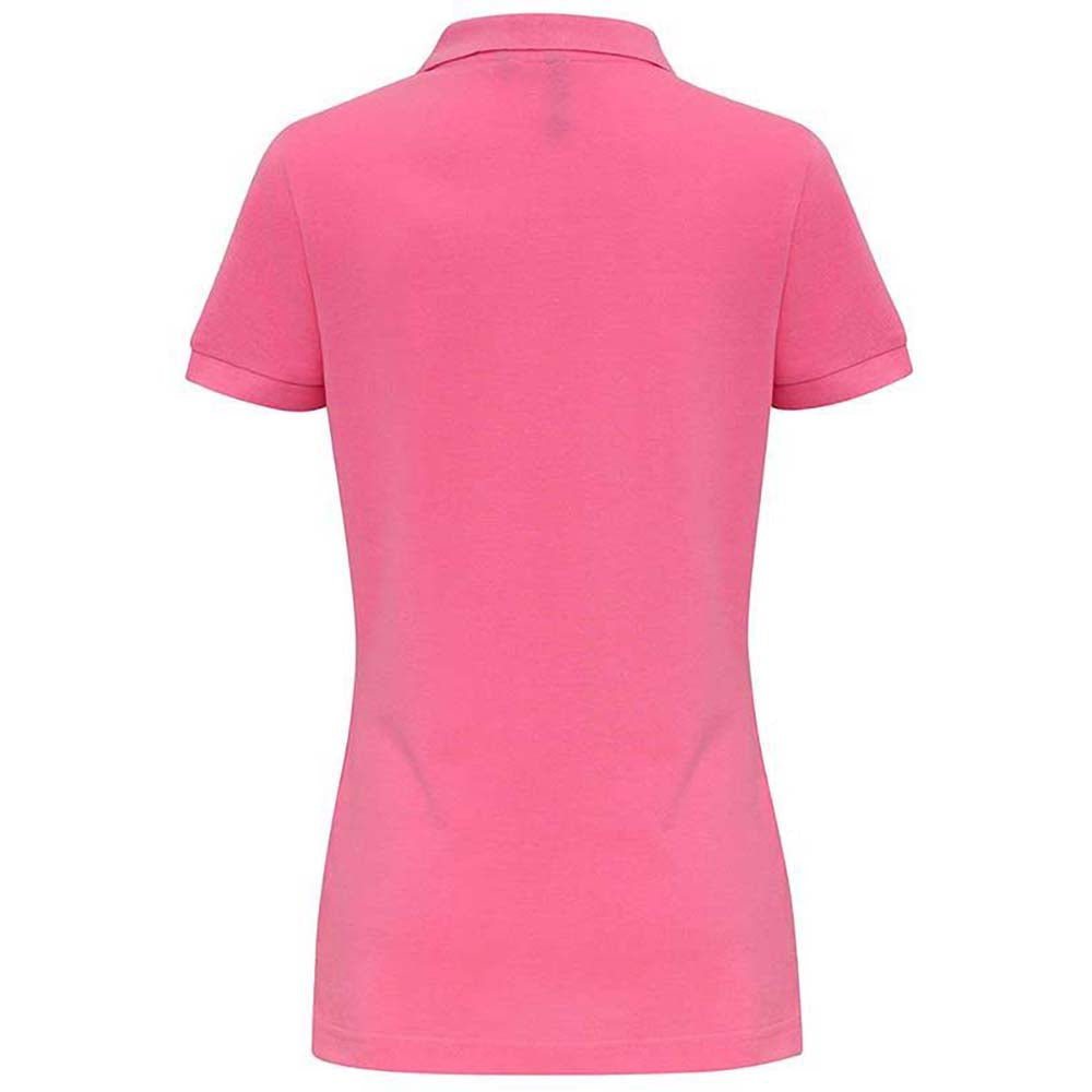 Pink Carnation - Side - Asquith & Fox Womens-Ladies Plain Short Sleeve Polo Shirt