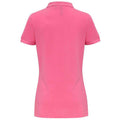 Pink Carnation - Side - Asquith & Fox Womens-Ladies Plain Short Sleeve Polo Shirt