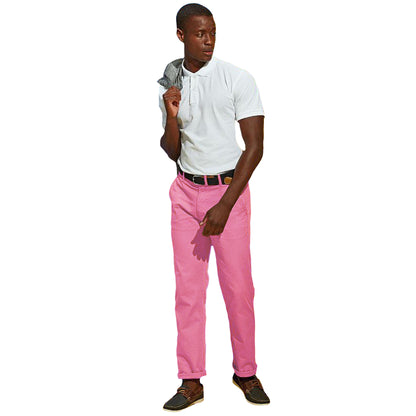 Pink Carnation - Pack Shot - Asquith & Fox Mens Classic Casual Chinos-Trousers