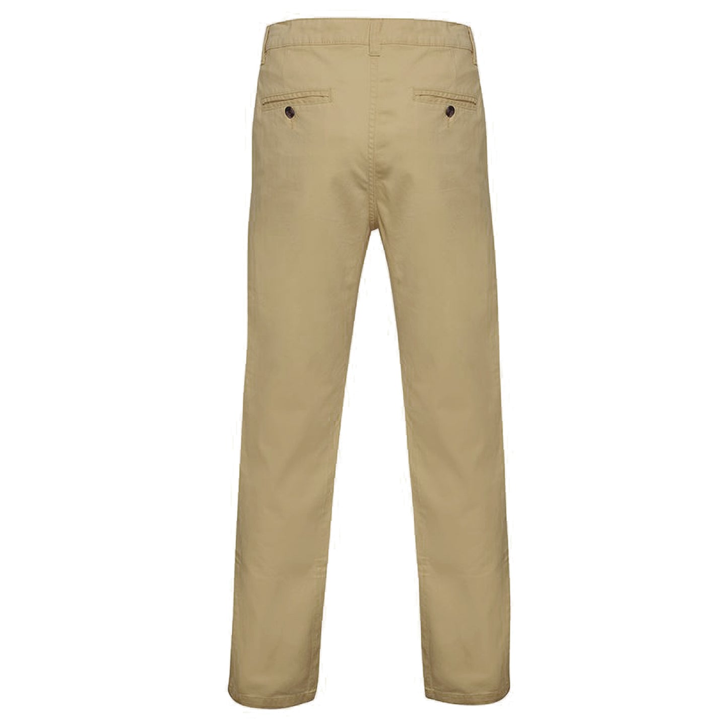 Natural - Back - Asquith & Fox Mens Classic Casual Chinos-Trousers