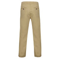 Natural - Back - Asquith & Fox Mens Classic Casual Chinos-Trousers