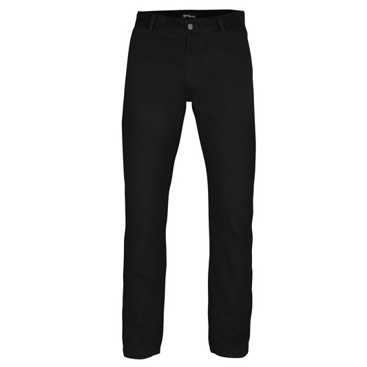 Black - Front - Asquith & Fox Mens Classic Casual Chinos-Trousers