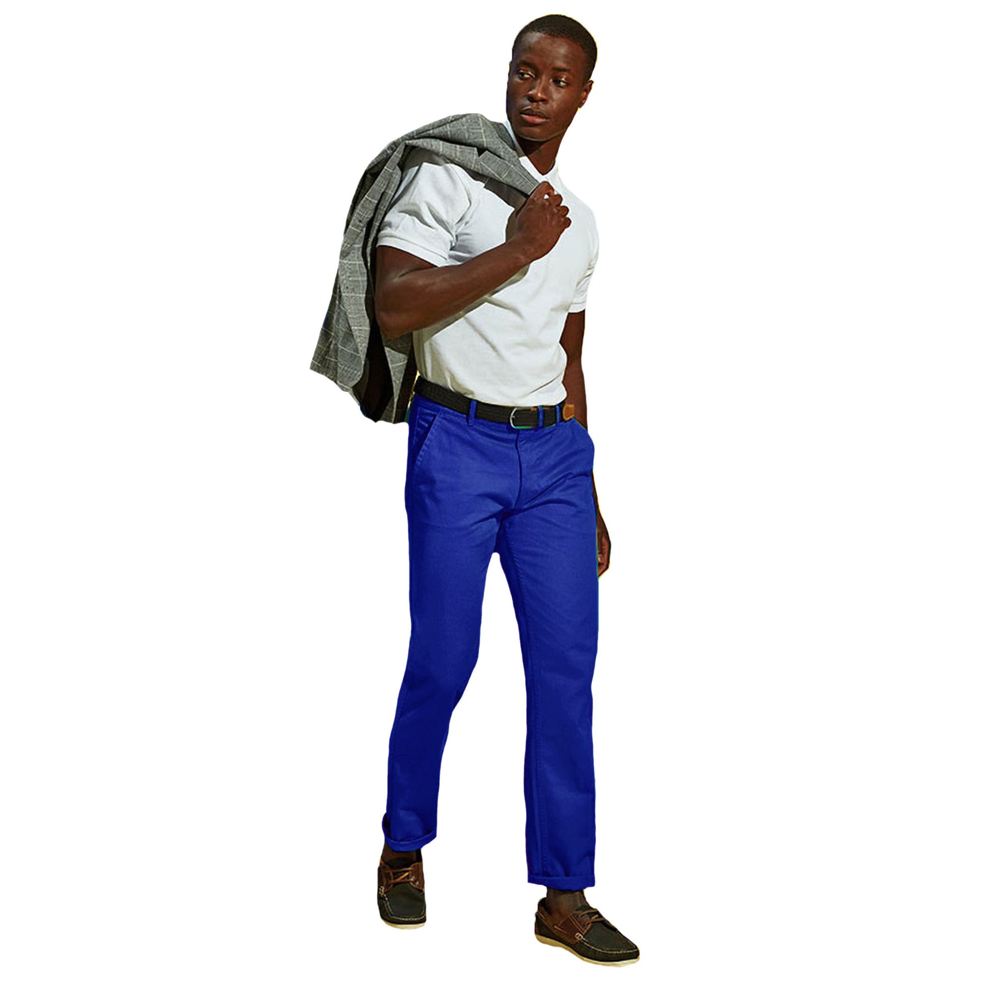 Royal - Side - Asquith & Fox Mens Classic Casual Chinos-Trousers