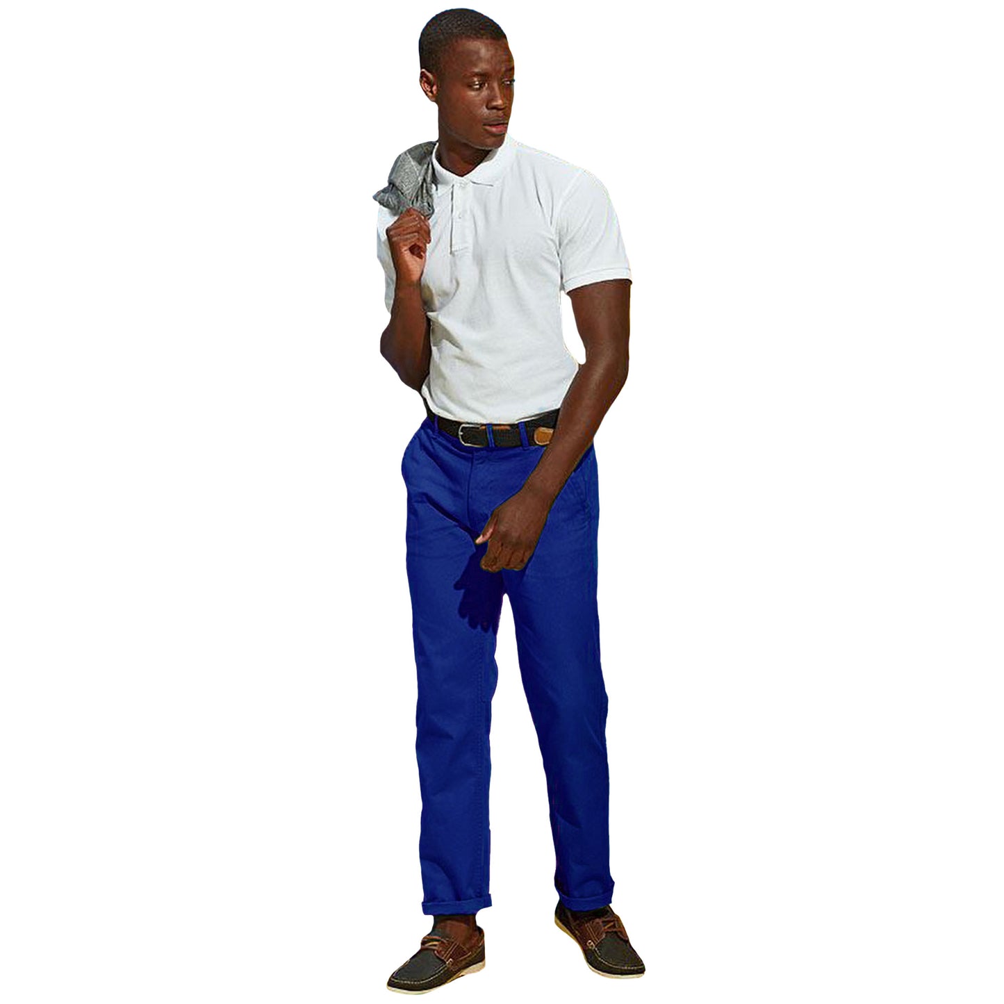 Royal - Pack Shot - Asquith & Fox Mens Classic Casual Chinos-Trousers