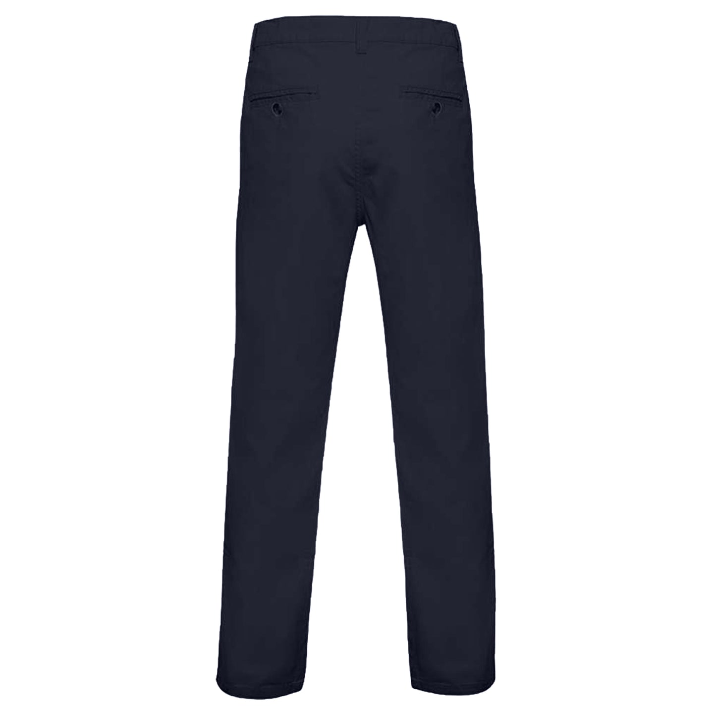 French Navy - Back - Asquith & Fox Mens Classic Casual Chinos-Trousers