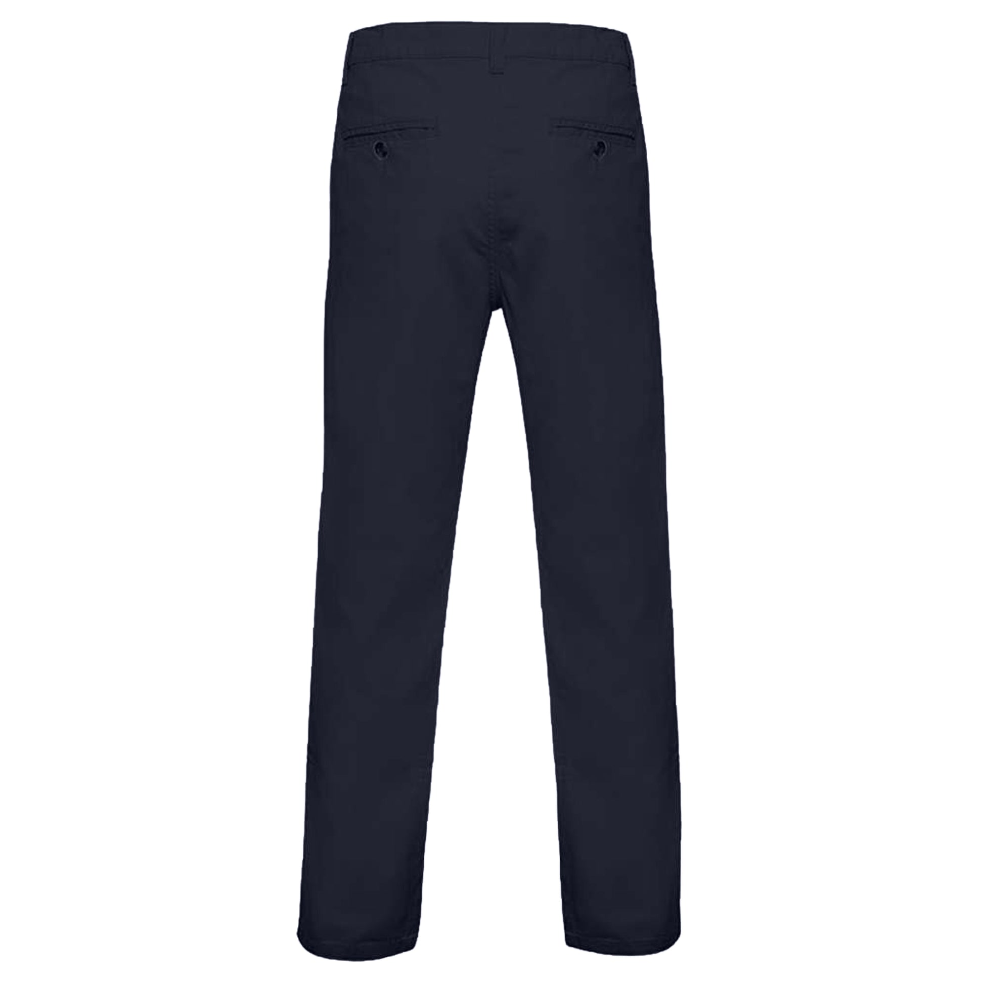French Navy - Back - Asquith & Fox Mens Classic Casual Chinos-Trousers