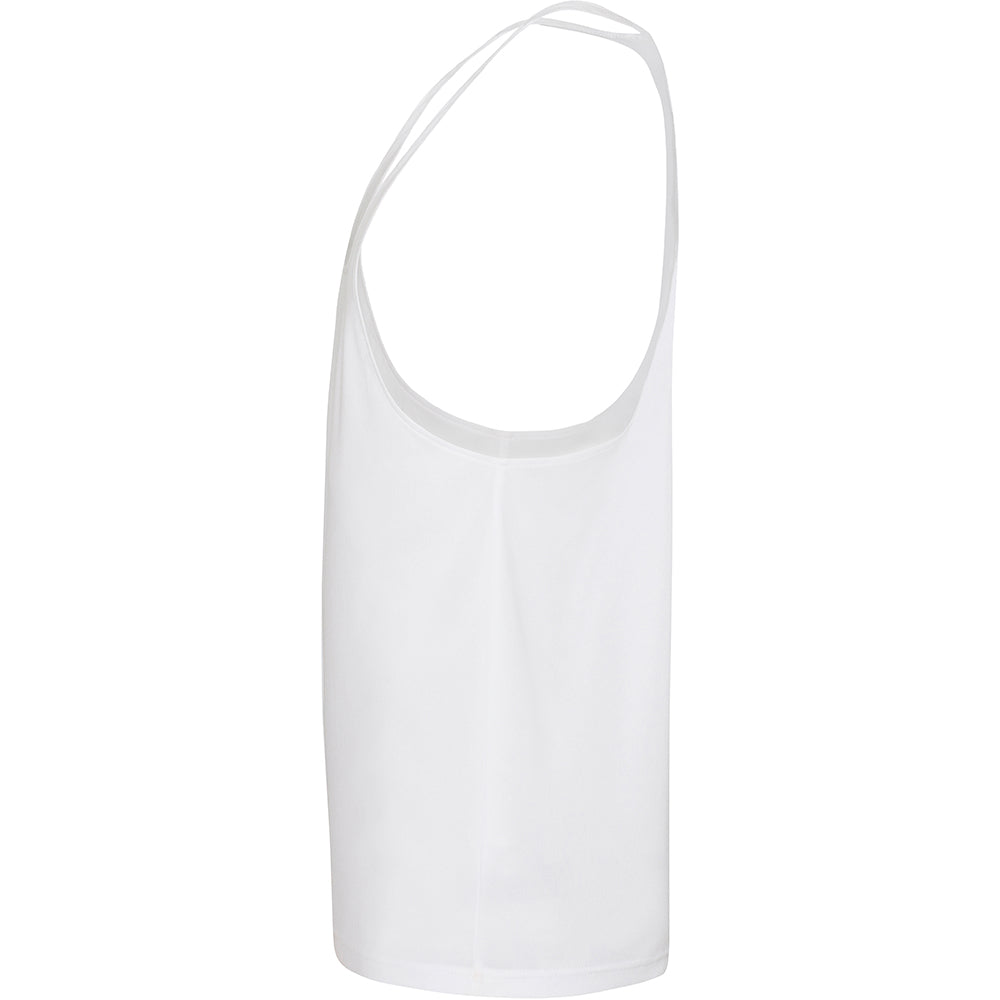 Arctic White - Side - AWDis Just Cool Mens Plain Muscle Sports-Gym Vest Top