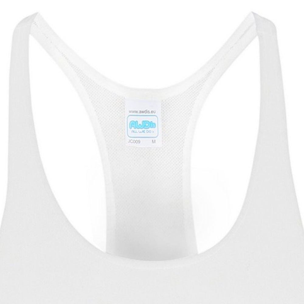 Arctic White - Lifestyle - AWDis Just Cool Mens Plain Muscle Sports-Gym Vest Top