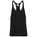 Jet Black - Front - AWDis Just Cool Mens Plain Muscle Sports-Gym Vest Top