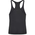 Jet Black - Back - AWDis Just Cool Mens Plain Muscle Sports-Gym Vest Top