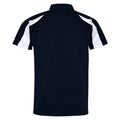 French Navy-Arctic White - Back - AWDis Just Cool Mens Short Sleeve Contrast Panel Polo Shirt