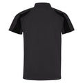 Charcoal-Jet Black - Back - AWDis Just Cool Mens Short Sleeve Contrast Panel Polo Shirt