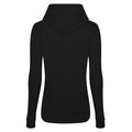 Jet Black - Back - AWDis Just Hoods Womens-Ladies Girlie College Pullover Hoodie