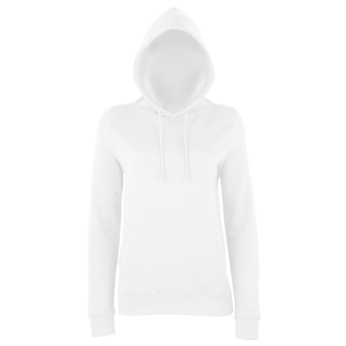 Arctic White - Front - AWDis Just Hoods Womens-Ladies Girlie College Pullover Hoodie