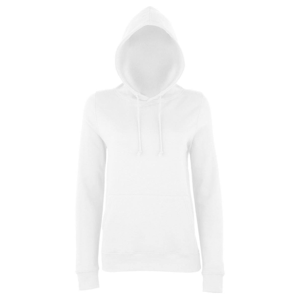 Arctic White - Front - AWDis Just Hoods Womens-Ladies Girlie College Pullover Hoodie
