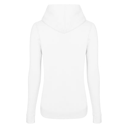 Arctic White - Back - AWDis Just Hoods Womens-Ladies Girlie College Pullover Hoodie