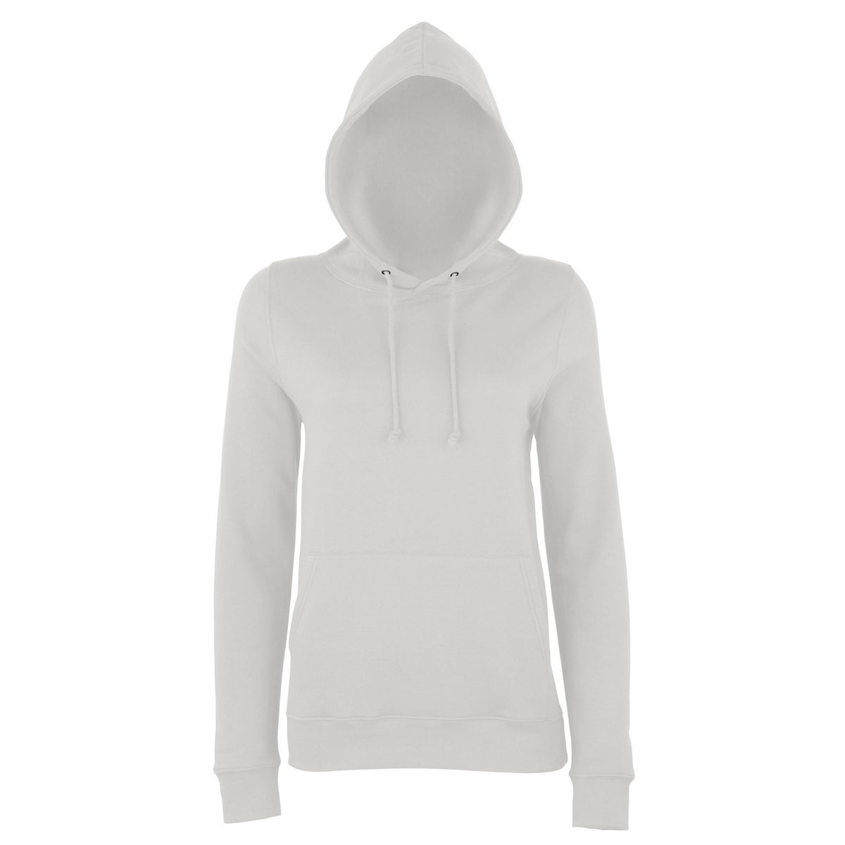 Jet Black - Side - AWDis Just Hoods Womens-Ladies Girlie College Pullover Hoodie