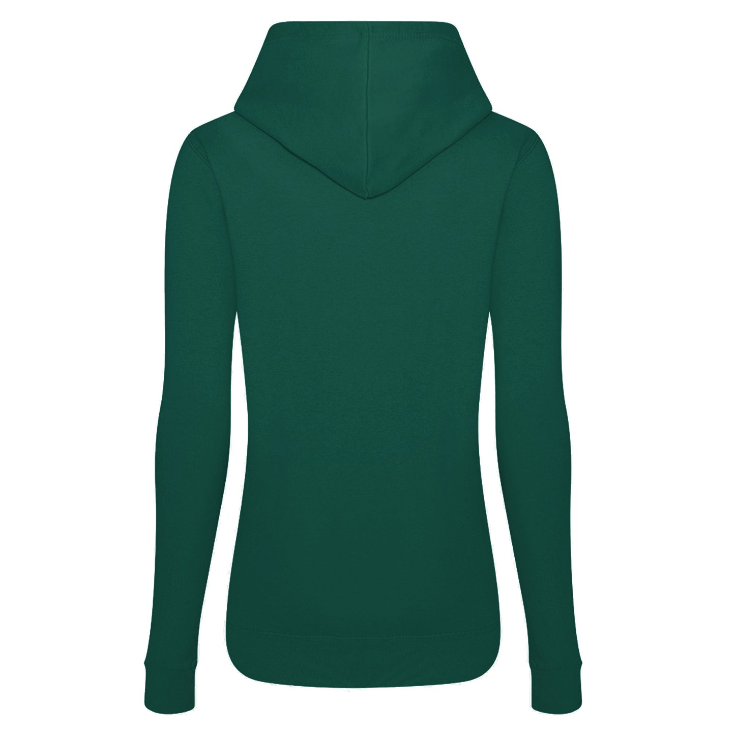Bottle Green - Back - AWDis Just Hoods Womens-Ladies Girlie College Pullover Hoodie