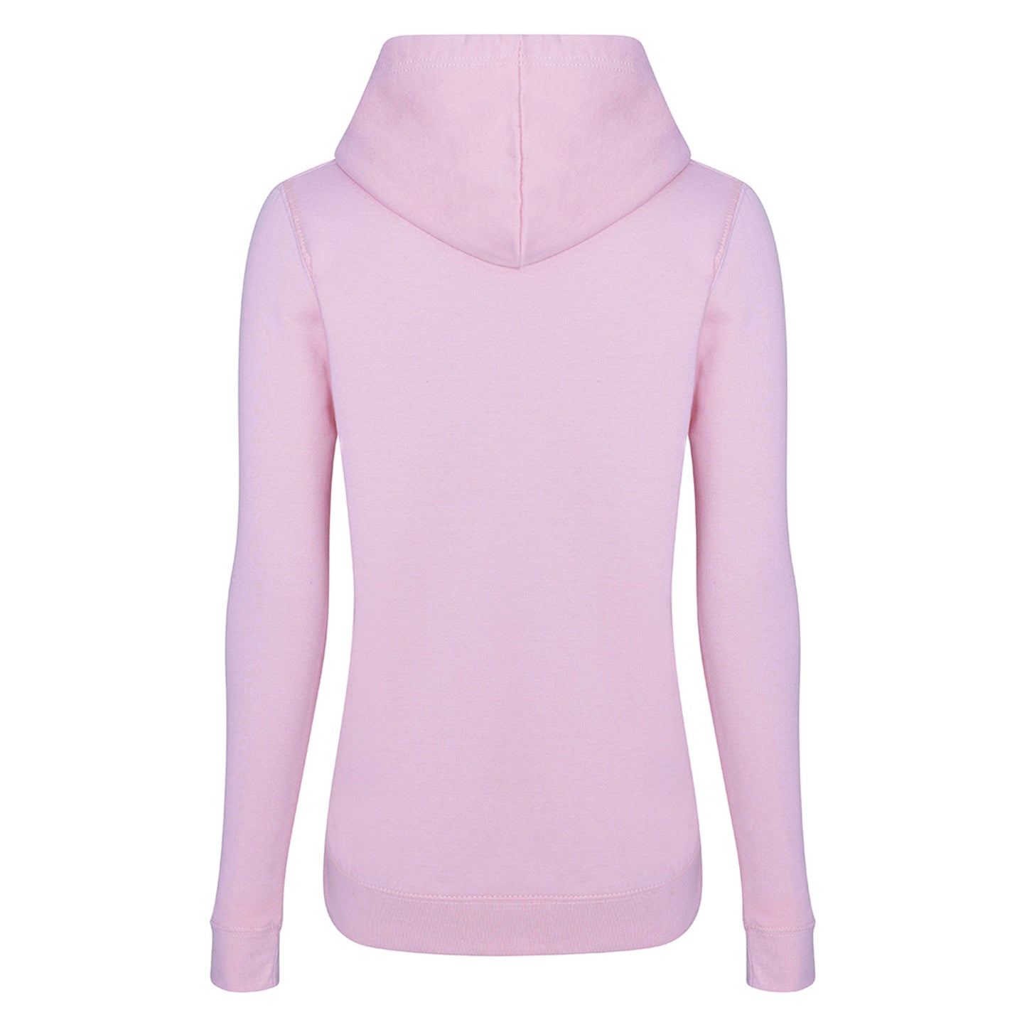 Baby Pink - Back - AWDis Just Hoods Womens-Ladies Girlie College Pullover Hoodie