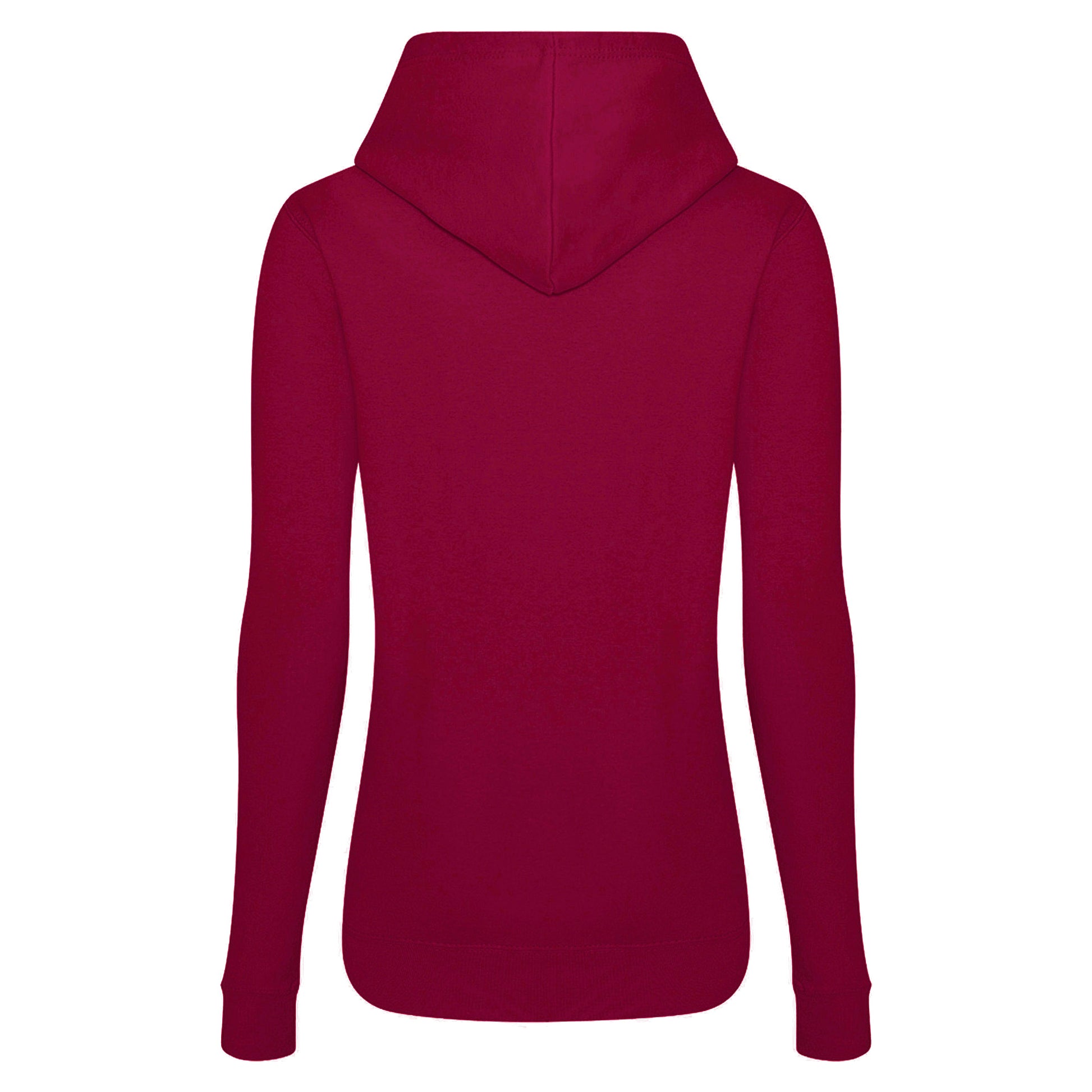 Burgundy - Back - AWDis Just Hoods Womens-Ladies Girlie College Pullover Hoodie