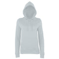 Heather Grey - Front - AWDis Just Hoods Womens-Ladies Girlie College Pullover Hoodie