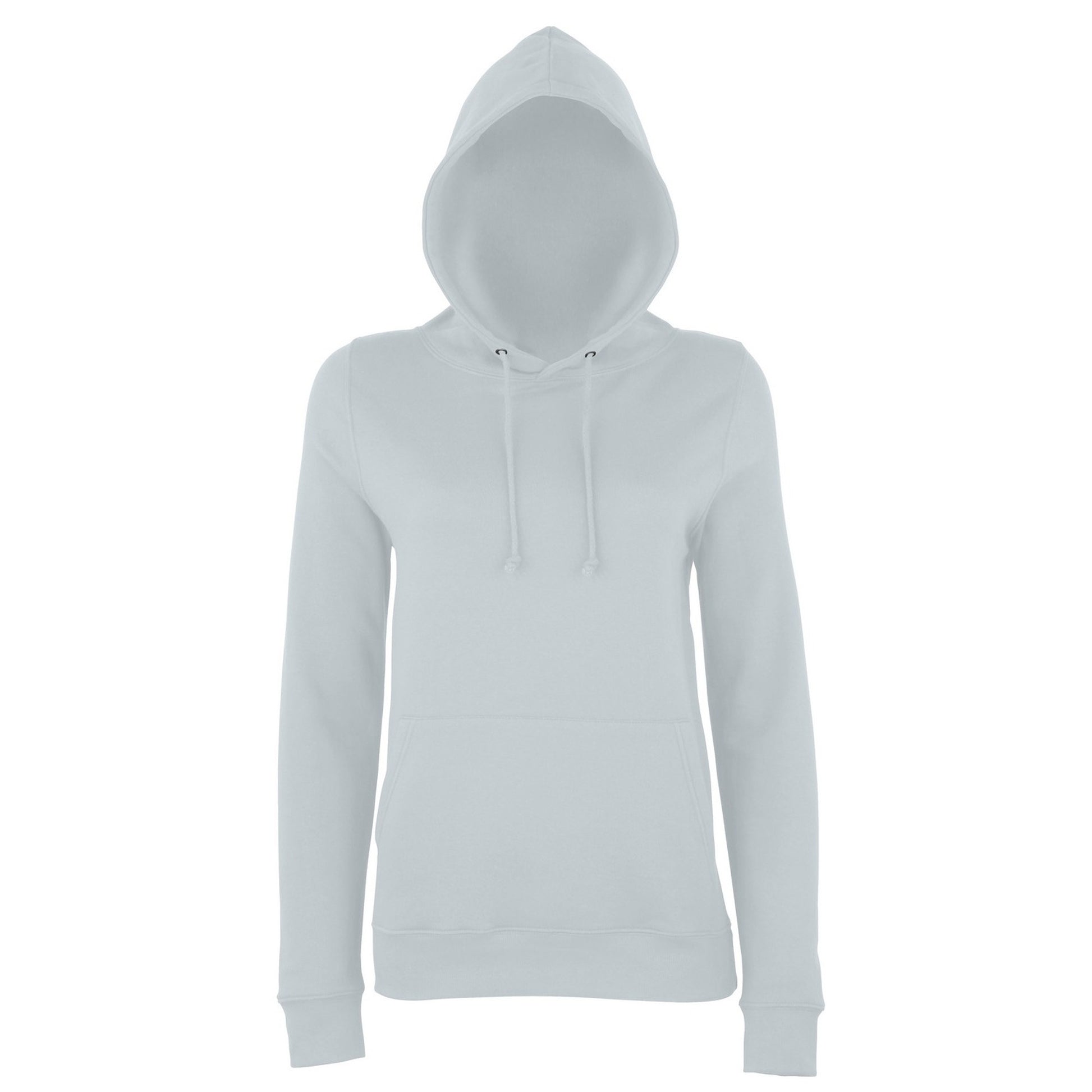 Heather Grey - Front - AWDis Just Hoods Womens-Ladies Girlie College Pullover Hoodie