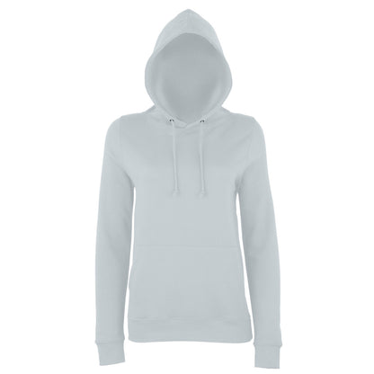 Heather Grey - Front - AWDis Just Hoods Womens-Ladies Girlie College Pullover Hoodie