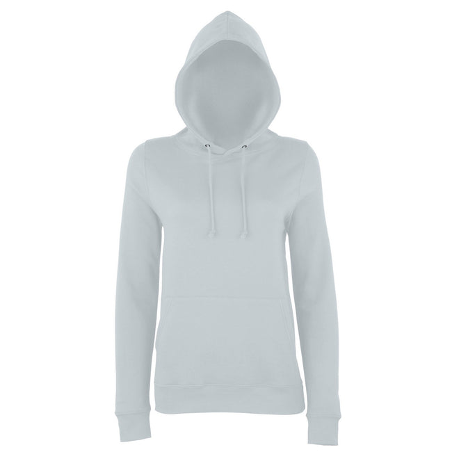 Heather Grey - Front - AWDis Just Hoods Womens-Ladies Girlie College Pullover Hoodie