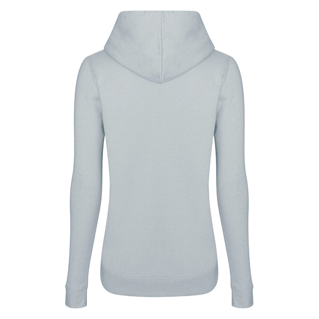 Heather Grey - Back - AWDis Just Hoods Womens-Ladies Girlie College Pullover Hoodie