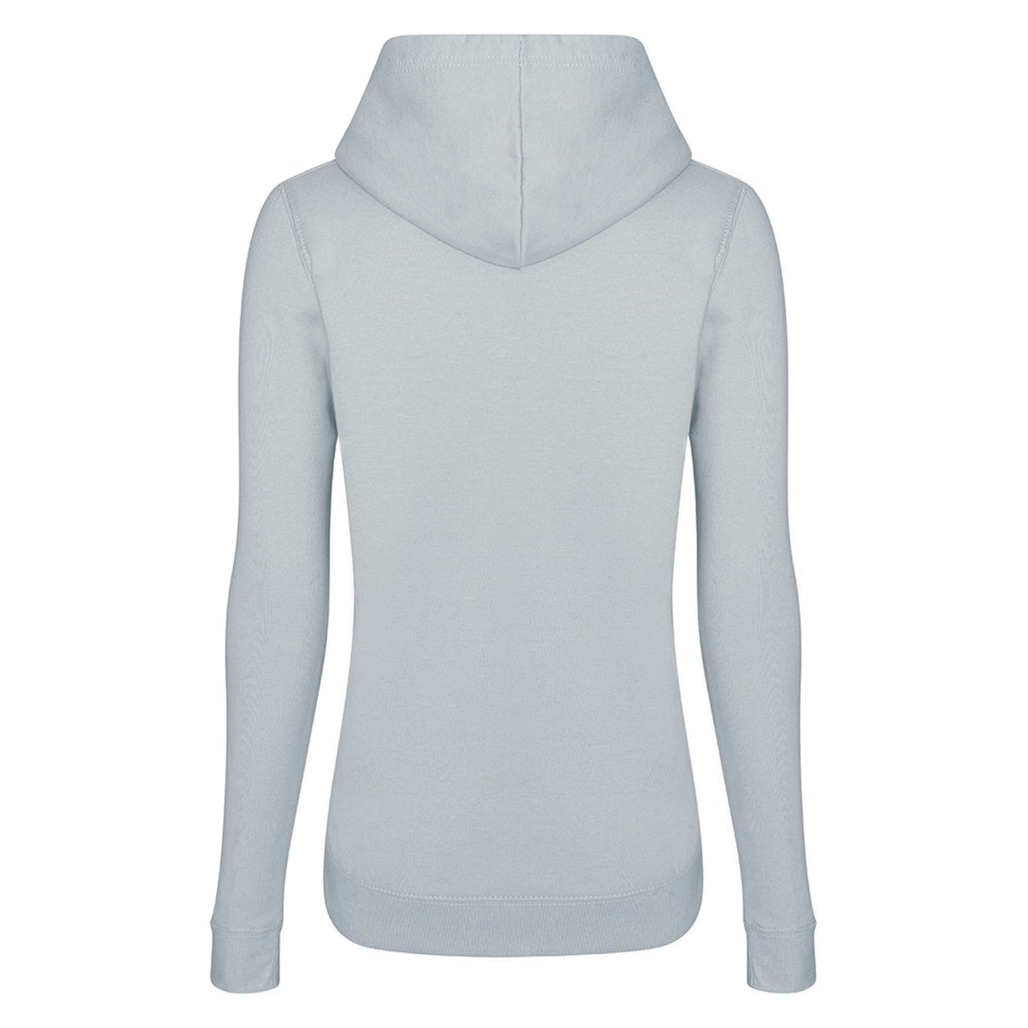 Heather Grey - Back - AWDis Just Hoods Womens-Ladies Girlie College Pullover Hoodie