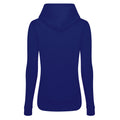New French Navy - Back - AWDis Just Hoods Womens-Ladies Girlie College Pullover Hoodie