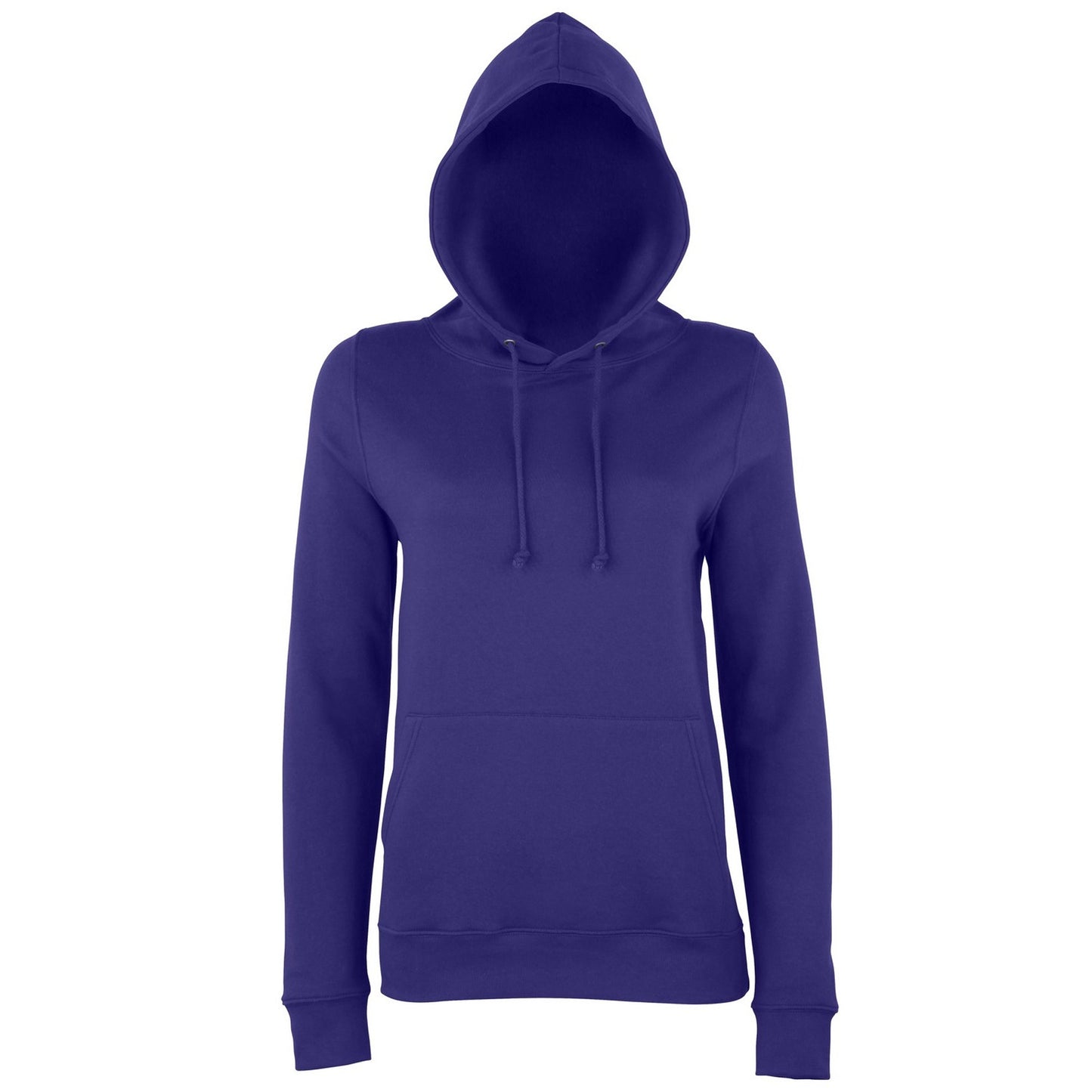 Purple - Front - AWDis Just Hoods Womens-Ladies Girlie College Pullover Hoodie