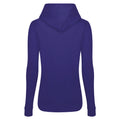 Purple - Back - AWDis Just Hoods Womens-Ladies Girlie College Pullover Hoodie