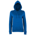 Royal Blue - Front - AWDis Just Hoods Womens-Ladies Girlie College Pullover Hoodie