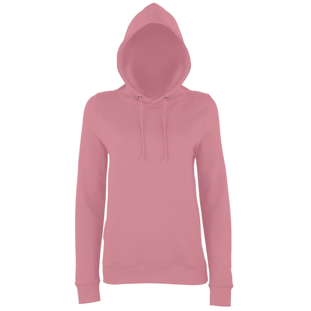 Dusty Pink - Front - AWDis Just Hoods Womens-Ladies Girlie College Pullover Hoodie