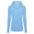 Sky Blue - Back - AWDis Just Hoods Womens-Ladies Girlie College Pullover Hoodie