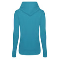 Sapphire Blue - Back - AWDis Just Hoods Womens-Ladies Girlie College Pullover Hoodie