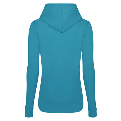 Sapphire Blue - Back - AWDis Just Hoods Womens-Ladies Girlie College Pullover Hoodie