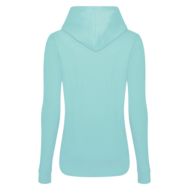 Peppermint - Back - AWDis Just Hoods Womens-Ladies Girlie College Pullover Hoodie