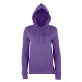 Digital Lavender - Front - AWDis Just Hoods Womens-Ladies Girlie College Pullover Hoodie