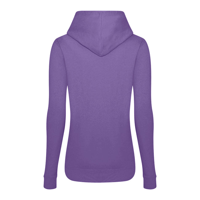 Digital Lavender - Back - AWDis Just Hoods Womens-Ladies Girlie College Pullover Hoodie