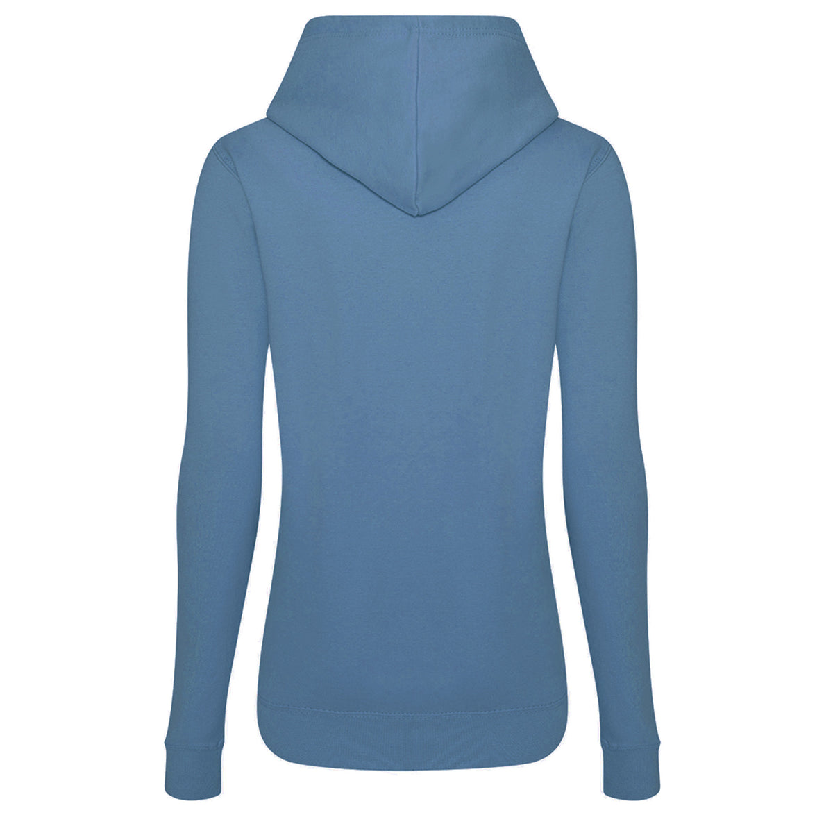 Airforce Blue - Back - AWDis Just Hoods Womens-Ladies Girlie College Pullover Hoodie