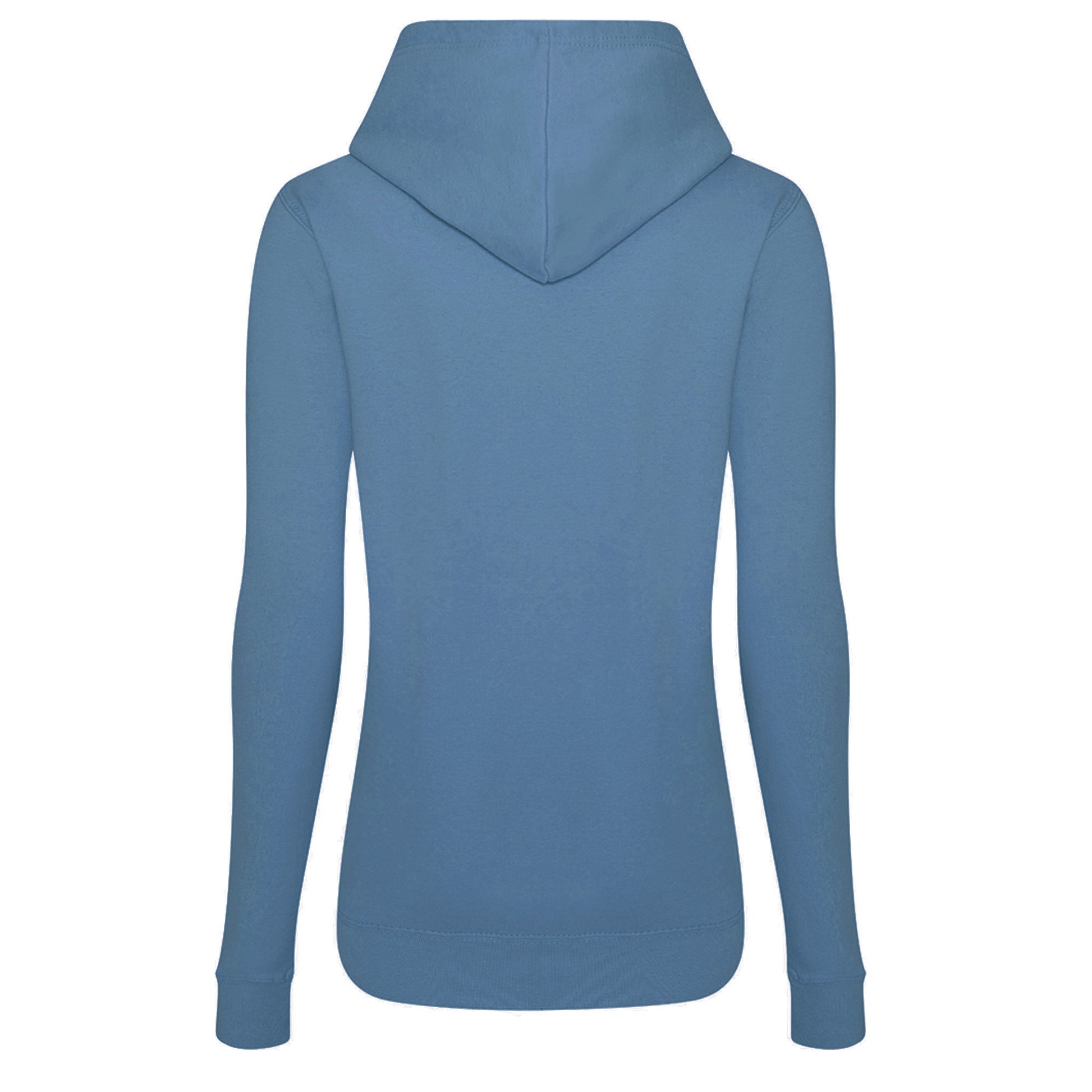 Airforce Blue - Back - AWDis Just Hoods Womens-Ladies Girlie College Pullover Hoodie
