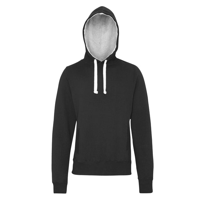 Charcoal - Front - AWDis Just Hoods Mens Chunky Pullover Hoodie