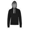 Jet Black - Front - AWDis Just Hoods Mens Chunky Pullover Hoodie